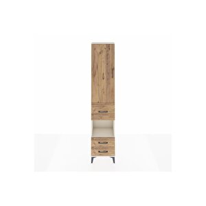 Arges Dolap 3 Raflı 3 Çekmeceli Tek Askılı 44x30x221 Aytaşı-çam