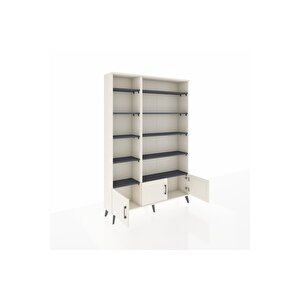 Arges Dolap 10 Raflı 3 Kapaklı 132x30x195 Aytaşı-aytaşı/antrasit