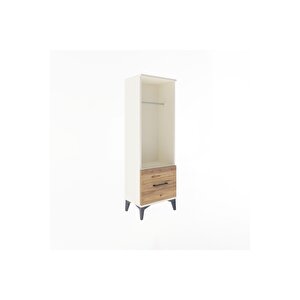 Arges Dolap Tek Raflı Tek Çekmeceli Tek Askılı 44x30x134 Aytaşı-çam