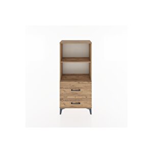 Hyperion Dolap 2 Raflı 2 Çekmeceli 60x44x134 Çam-çam