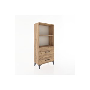 Hyperion Dolap 2 Raflı 2 Çekmeceli 60x44x134 Çam-çam