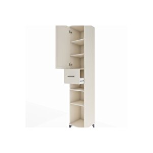 Hyperion Dolap 5 Raflı Tek Çekmeceli Tek Kapaklı 44x44x243 Aytaşı-aytaşı