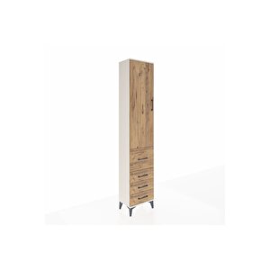 Arges Dolap 3 Raflı 4 Çekmeceli Tek Kapaklı 44x30x221 Aytaşı-çam