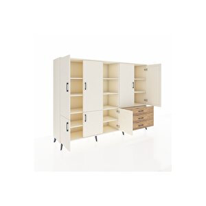 Hyperion Dolap 11 Raflı 3 Çekmeceli 7 Kapaklı 220x44x163 Aytaşı-aytaşı/çam
