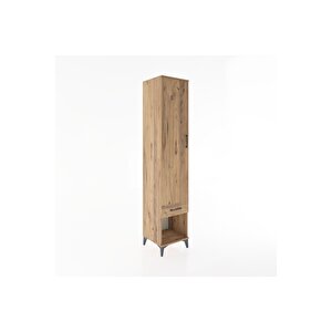 Hyperion Dolap 5 Raflı Tek Çekmeceli Tek Kapaklı 44x44x221 Çam-çam