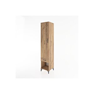 Hyperion Dolap 5 Raflı Tek Çekmeceli Tek Kapaklı 44x44x221 Çam-çam