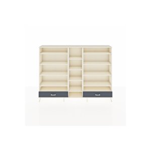 Arges Dolap 14 Raflı 2 Çekmeceli  220x30x163 Aytaşı-aytaşı/antrasit