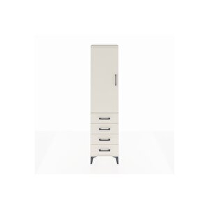 Arges Dolap 2 Raflı 4 Çekmeceli Tek Kapaklı 44x30x182 Aytaşı-aytaşı