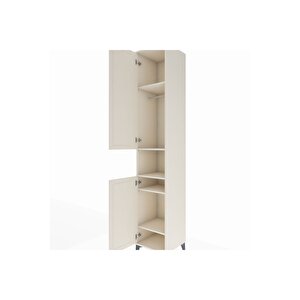 Hyperion Dolap 5 Raflı 2 Kapaklı Tek Askılı 44x44x243 Aytaşı-aytaşı