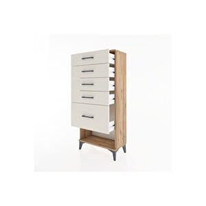 Hyperion Dolap 5 Çekmeceli 60x44x134 Çam-aytaşı