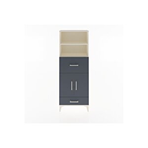 Arges Dolap 4 Raflı 2 Çekmeceli 2 Kapaklı 60x30x163 Aytaşı-antrasit