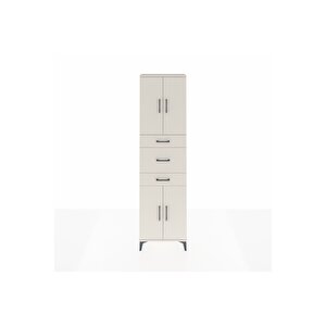 Arges Dolap 3 Raflı 3 Çekmeceli 4 Kapaklı 60x30x221 Aytaşı-aytaşı