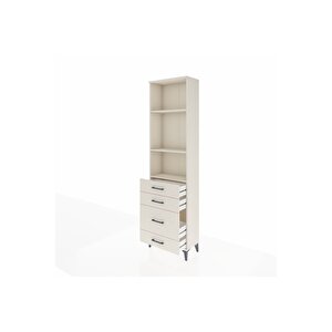 Arges Dolap 3 Raflı 4 Çekmeceli 60x30x221 Aytaşı-aytaşı