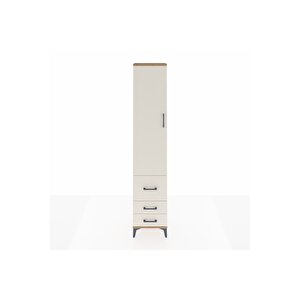 Arges Dolap 4 Raflı 3 Çekmeceli Tek Kapaklı 44x30x221 Çam-aytaşı