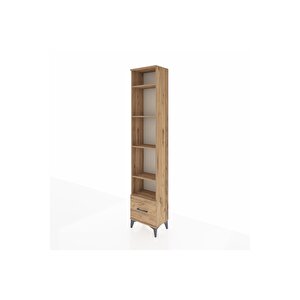 Arges Dolap 5 Raflı Tek Çekmeceli 44x30x221 Çam-çam