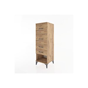 Hyperion Dolap 4 Çekmeceli 44x44x134 Çam-çam
