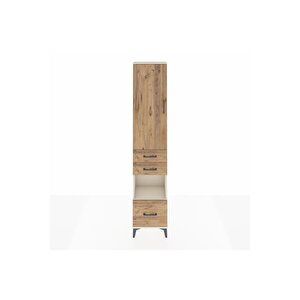 Arges Dolap 3 Raflı 3 Çekmeceli Tek Askılı 44x30x221 Aytaşı-çam