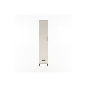 Hyperion Dolap 3 Raflı Tek Çekmeceli Tek Askılı 44x44x221 Aytaşı-aytaşı