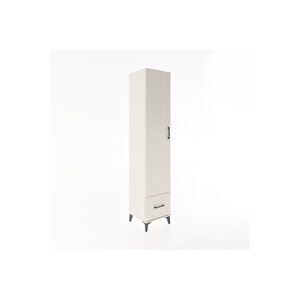 Hyperion Dolap 3 Raflı Tek Çekmeceli Tek Askılı 44x44x221 Aytaşı-aytaşı