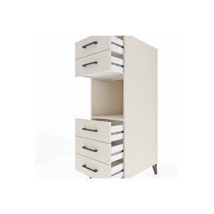 Kronos Dolap Tek Raflı 5 Çekmeceli 44x59x134 Aytaşı-aytaşı