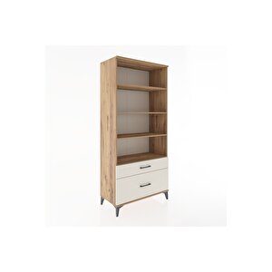 Hyperion Dolap 4 Raflı 2 Çekmeceli 88x44x195 Çam-aytaşı