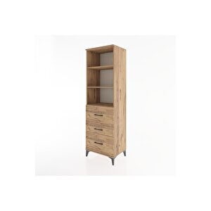 Hyperion Dolap 3 Raflı 3 Çekmeceli 60x44x195 Çam-çam