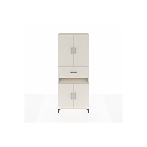 Arges Dolap 5 Raflı Tek Çekmeceli 4 Kapaklı 88x30x221 Aytaşı-aytaşı