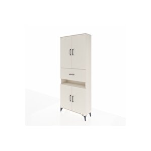 Arges Dolap 5 Raflı Tek Çekmeceli 4 Kapaklı 88x30x221 Aytaşı-aytaşı