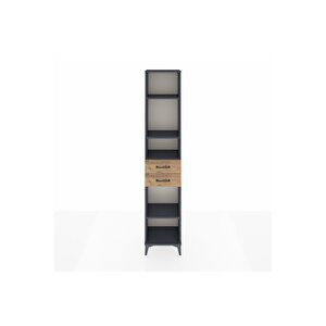 Arges Dolap 4 Raflı 2 Çekmeceli 44x30x221 Antrasit-çam