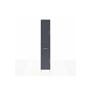 Hyperion Dolap 4 Raflı Tek Çekmeceli Tek Askılı 44x44x243 Aytaşı-antrasit