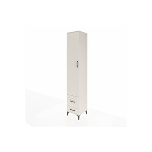 Hyperion Dolap 3 Raflı 2 Çekmeceli Tek Askılı 44x44x243 Aytaşı-aytaşı