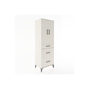 Hyperion Dolap 2 Raflı 3 Çekmeceli 2 Kapaklı 60x44x182 Aytaşı-aytaşı