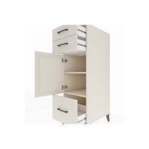 Kronos Dolap 2 Raflı 3 Çekmeceli Tek Kapaklı 44x59x134 Aytaşı-aytaşı