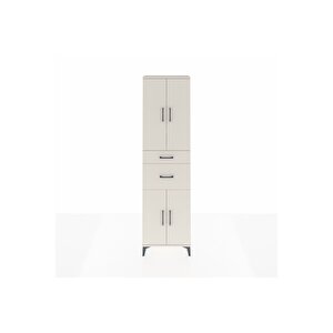 Arges Dolap 4 Raflı 2 Çekmeceli 4 Kapaklı 60x30x221 Aytaşı-aytaşı
