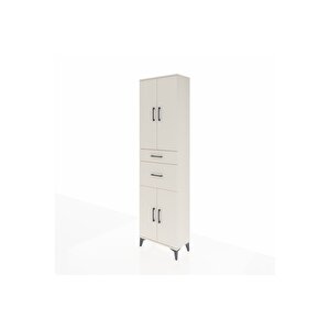 Arges Dolap 4 Raflı 2 Çekmeceli 4 Kapaklı 60x30x221 Aytaşı-aytaşı