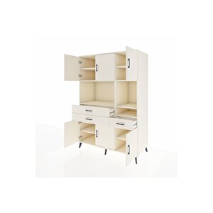 Kronos Dolap 9 Raflı 3 Çekmeceli 6 Kapaklı 132x59x195 Aytaşı-aytaşı/aytaşı