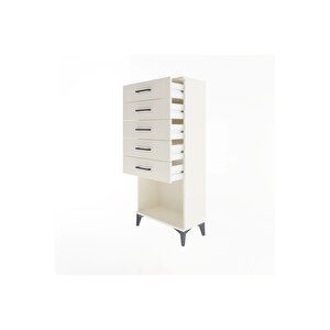 Arges Dolap 5 Çekmeceli 60x30x134 Aytaşı-aytaşı
