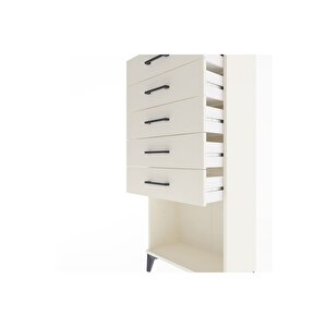 Arges Dolap 5 Çekmeceli 60x30x134 Aytaşı-aytaşı