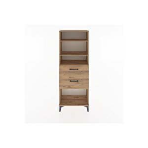 Arges Dolap 3 Raflı 2 Çekmeceli 60x30x163 Çam-çam