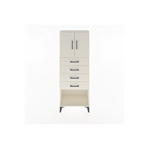 Arges Dolap 2 Raflı 4 Çekmeceli 2 Kapaklı 60x30x163 Aytaşı-aytaşı