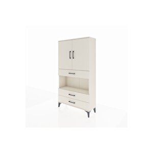 Arges Dolap 3 Raflı 3 Çekmeceli 2 Kapaklı 88x30x163 Aytaşı-aytaşı