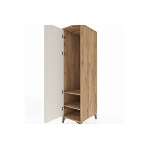 Kronos Dolap 2 Raflı Tek Kapaklı Tek Askılı 44x59x182 Çam-aytaşı
