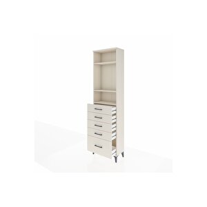 Arges Dolap 3 Raflı 5 Çekmeceli 60x30x221 Aytaşı-aytaşı