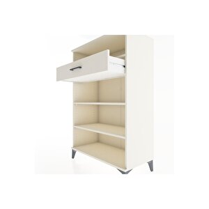 Hyperion Dolap 3 Raflı Tek Çekmeceli 88x44x134 Aytaşı-aytaşı