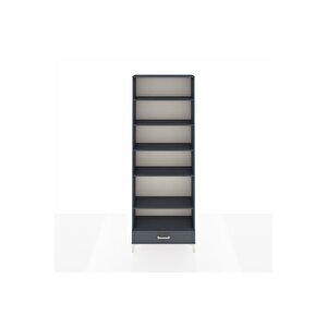 Arges Dolap 6 Raflı Tek Çekmeceli 88x30x243 Antrasit-antrasit