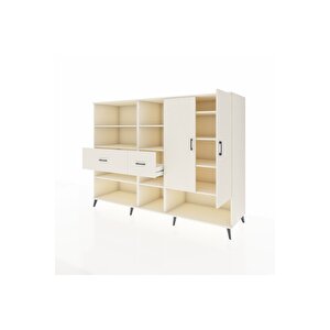 Kronos Dolap 10 Raflı 2 Çekmeceli 2 Kapaklı 220x59x163 Aytaşı-aytaşı