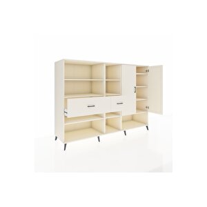 Kronos Dolap 10 Raflı 2 Çekmeceli 2 Kapaklı 220x59x163 Aytaşı-aytaşı