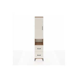 Arges Dolap 4 Raflı 2 Çekmeceli Tek Kapaklı 44x30x221 Çam-aytaşı