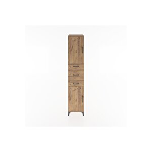 Hyperion Dolap 3 Raflı 3 Çekmeceli 2 Kapaklı 44x44x221 Çam-çam