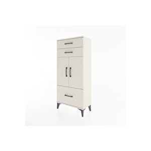 Hyperion Dolap 2 Raflı 3 Çekmeceli 2 Kapaklı 60x44x134 Aytaşı-aytaşı